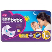 تصویر پوشک جان به به سایز 1 بسته 40 عددی ا Canbebe diaper Size 1 pack of 40 Canbebe diaper Size 1 pack of 40