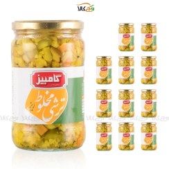 تصویر شیرینگ ترشی مخلوط ريز کامبیز 670 گرمي – 12 عددی 