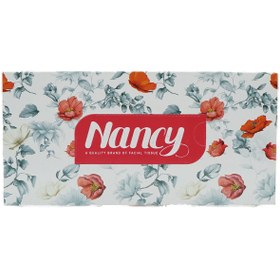 تصویر نانسی دستمال کاغذی 100 برگ دولا سفید روشنا 