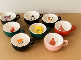 تصویر ماگ داخل عروسکی ماگ سورپرایزی داخل عروسکی