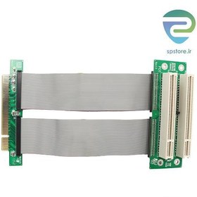 تصویر PCI 32bits to dual PCI riser card with high speed flex cable 15cm 