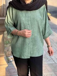 تصویر شومیز مانتویی لش آزیتا 