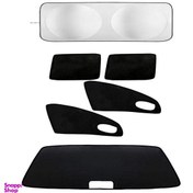 تصویر آفتاب گیر شیشه خودرو مدل PL96 مناسب برای رنو L90 مجموعه 6 عددی 