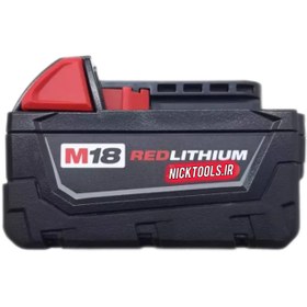 تصویر باطری میلواکی ۱۸ ولت ۵ آمپر M18 5amh Milwaukee battery lithium