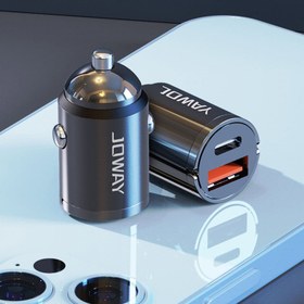 تصویر شارژر فندکی جووی مدل JOWAY JC112 Car Charger PD20W 