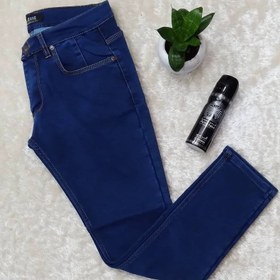 تصویر شلوار لی مردانه حوله‌ای رنگ سرمه‌ای سایز ۴۴ تا ۵۲ 