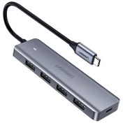 تصویر هاب USB-C چهار پورت یوگرین مدل CM219 ا Ugreen CM219 4-in-1 USB-C Hub Ugreen CM219 4-in-1 USB-C Hub