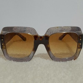 تصویر عینک پلنگی بنفش اکلیلی 