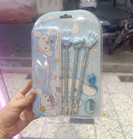 تصویر پک لوازم تحریر کرومی 