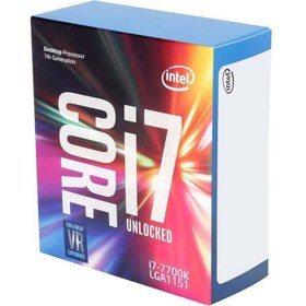 تصویر پردازنده اینتل Intel Core i7-7700K CPU Box Intel Kaby Lake Core i7-7700K CPU