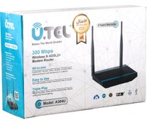 تصویر مودم روتر یوتل ADSL2 Plus بی سیم مدل A304U ا A304U Wireless ADSL2 + Modem Router 