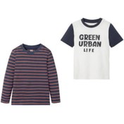 تصویر پک دوتایی تی شرت آستین کوتاه و بلند لوپیلو 