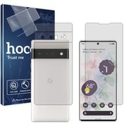 تصویر گلس صفحه نمایش و پشت گوشی گوگل Pixel 6 Pro مدل شفاف برند هوکو کد SS 