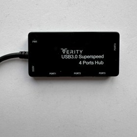تصویر هاب USB 3.0 مدل Verity H407 وریتی 4 پورت 