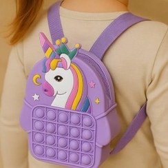 تصویر کوله سیلیکونی پاپیت کد ۶۳۶ کیف بچه گانه 