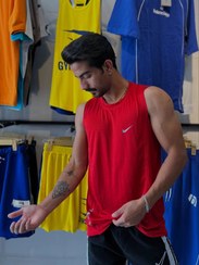 تصویر رکابی استین حلقه ای مردانه رنگی 