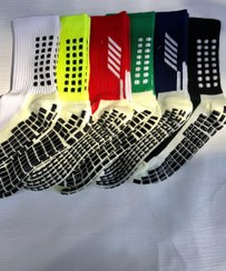 تصویر جوراب ساقدار کش انگلیسی اتلتیک طرح استپ دار 