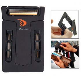 تصویر خود تراش کارتی Carzor مدل دو تیغ 