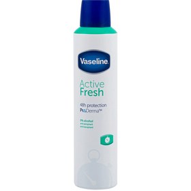 تصویر اسپری بدن سنگاپوری وازلین Vaseline Active Fresh Spray با رایحه ملایم و تازه 250 میل 