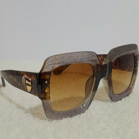 تصویر عینک پلنگی بنفش اکلیلی 