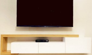 تصویر میز تلویزیون دیواری دو تکه مدل دنیز 