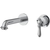 تصویر شیر روشویی و توالت توکار شودر مدل زیگموند (BRASS) 