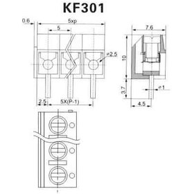 تصویر ترمینال 3 پین KF301 