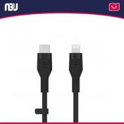 تصویر کابل 1 متری Type C به Lithghning بلکین CAA009bt1MBK Belkin CAA009bt1MBK Lithghning to Type C Charging Cable