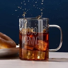 تصویر فنجان پیرکس چای و نسکافه Good.morning 