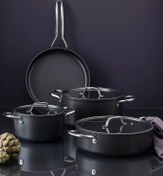 تصویر سرویس قابلمه 7 پارچه مادام کوکو تیتانیوم پرو مشکی 