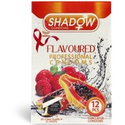 تصویر کاندوم شادو مدل میوه ای Flavoured بسته 12 عددی Shadow Flavoured condom 12 pcs