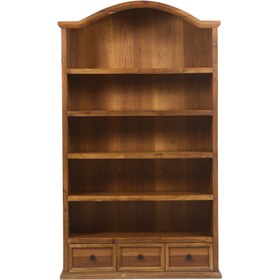 تصویر کتابخانه چوبی شیوا از چوب گردو 