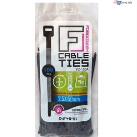 تصویر بست کمربندی فروزش سایز 15 سانتی متری foroozesh Nylon Cable Tie 15Cm