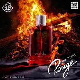 تصویر ادو پرفیوم مردانه فراگرنس ورد مدل De Costa Rouge حجم 100 میلی لیتر Fragrance World De Costa Rouge Eau De Parfum For men 100ml