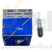 تصویر لامپ PY21W تك سیگنال (یک کنتاکت) پایین کوچک (باریک) زرد هایما - ISACO - ایساکو 