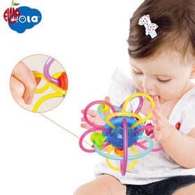 تصویر دندانگیر کندو عسل/کهکشانی هولا تویز Teething Ring 1106