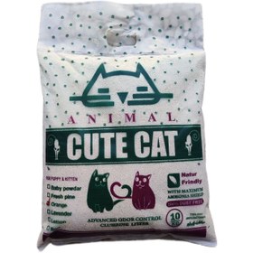 تصویر خاک کیوت کت سبز معطر 