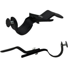 تصویر پایه سقفی پرده - رنگ مشکی 