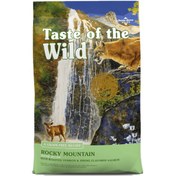 تصویر غذای خشک گربه تیست آو د وایلد مدل Rocky Mountain گوزن و سالمون دودی وزن ۲ کیلوگرم Taste of the Wild Rocky Mountain Feline Formula Venison and Smoked Salmon 2kg