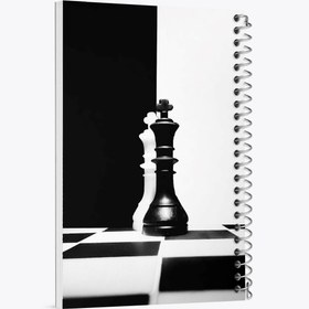 تصویر دفتر نت موسیقی 50 برگ خندالو طرح شطرنج 