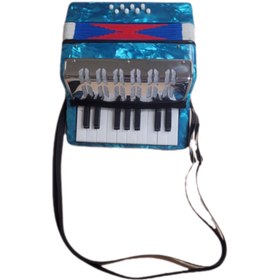 تصویر آکاردئون آبی 