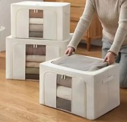 تصویر باکس برزنتی اسکلت دار متوسط کرم 