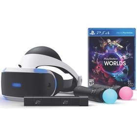 تصویر باندل عینک واقعیت مجازی سونی مدل PlayStation VR FULL 2 VR WORLDS 