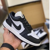 تصویر کتانی نایکی JORDAN 1 سایز ۳۷ تا ۴۰ رنگ سفید مشکی 