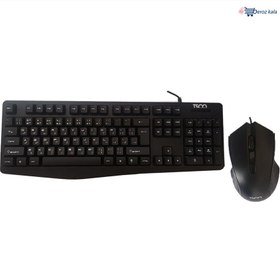 تصویر کیبورد و ماوس با سیم تسکو مدل TKM 8053 Tsco TKM 8053 Wired Keyboard and Mouse