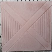 تصویر موزاییک پلیمری طرح ضربدری در ابعاد ۴۰*۴۰ - قرمز Cross design polymer mosaic in dimensions 40x40