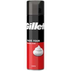 تصویر کف اصلاح ژیلت مناسب پوست های معمولی با حجم 200 میلی لیتر Gillette Regular Skin Shave Foam 200ml