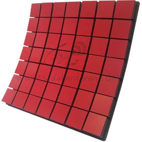 تصویر پنل آکوستیک پنل ابزورب مربعی قرمز Flexi A50 دانسیته17 