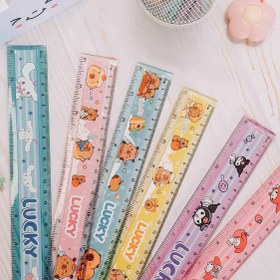 تصویر خط کش 30 سانتی لوکی خط کش نشکن سانریو