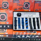 تصویر ساعت هوشمند S9 Ultra با بند برزنتی 